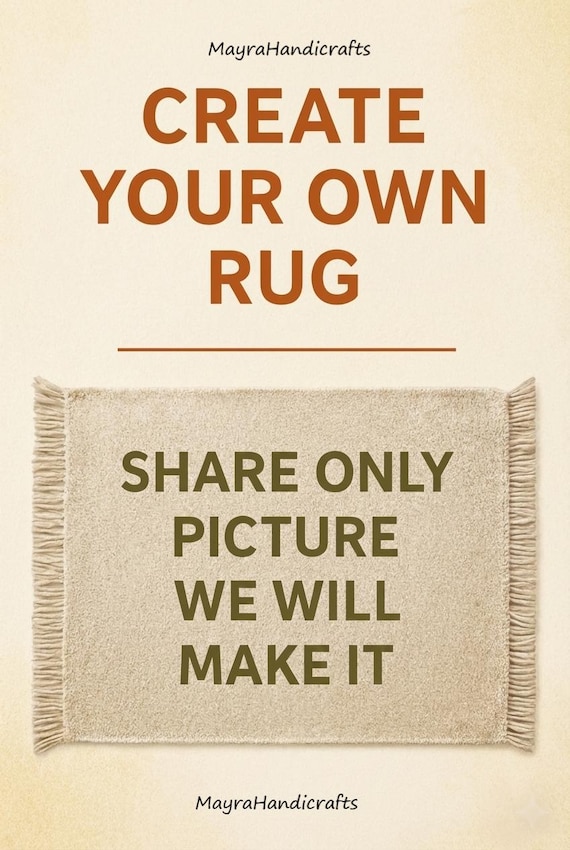 Custom Wool Rug From Your Design Photo, Handmade Area Rug
