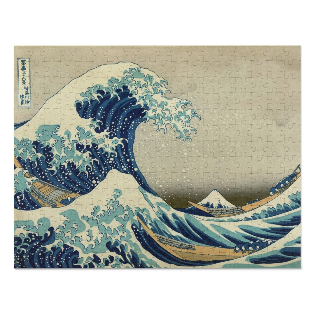 The Great Wave off Kanagawa Puzzle, Hokusai Art Jigsaw, Japanese