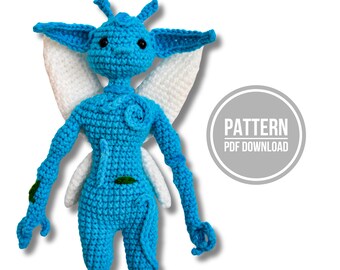 Forest Pixie Crochet Pattern. Amigurumi Pattern, Intermediate. (PDF Download)