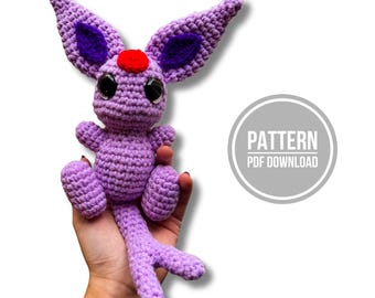 Lilac Fox Crochet Pattern. Amigurumi Pattern, Beginner Friendly. (PDF Download)