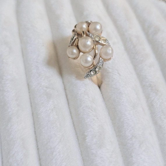Avon Simulated Pearl Ring - image 3