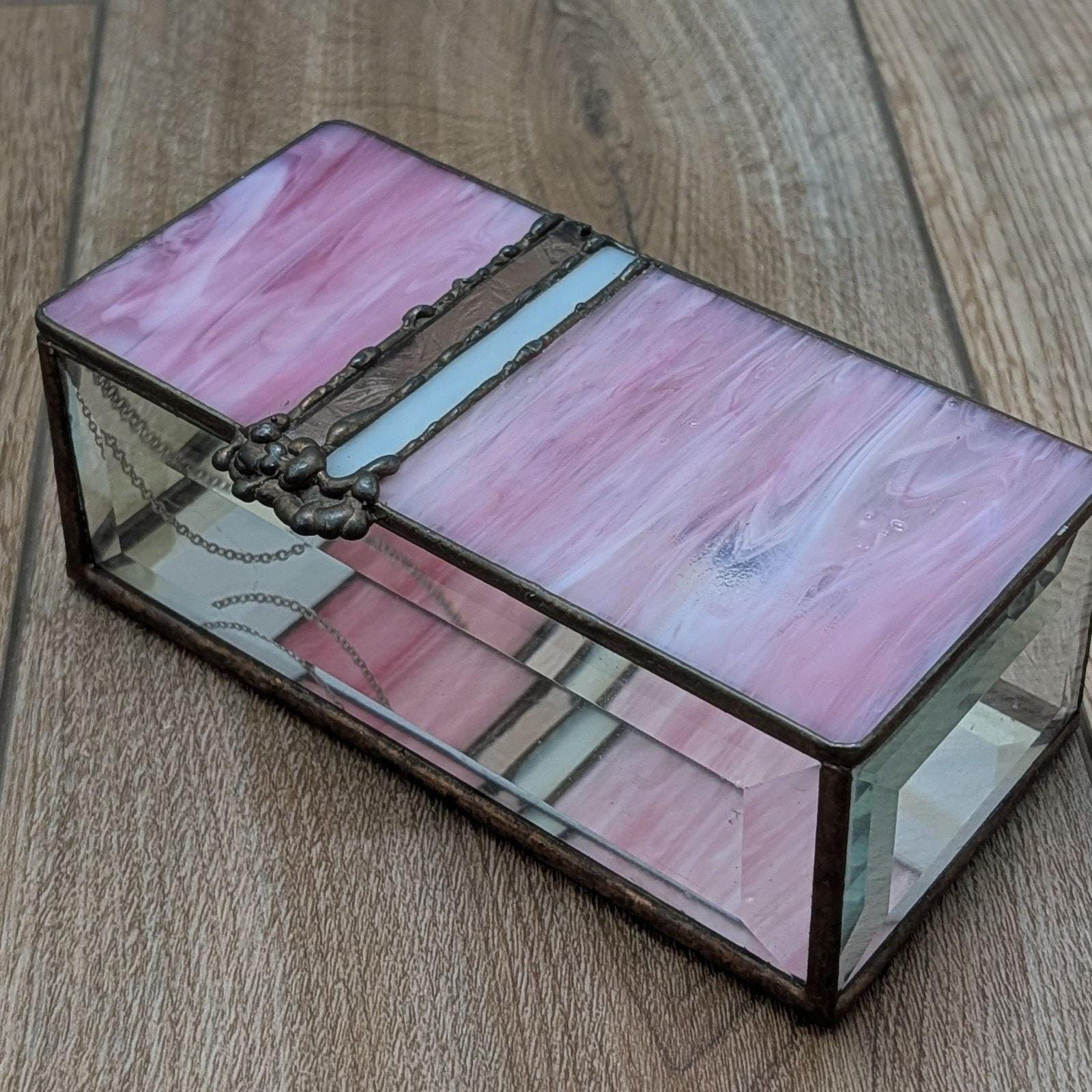 Vintage Jewelry Box Stained Glass - Etsy