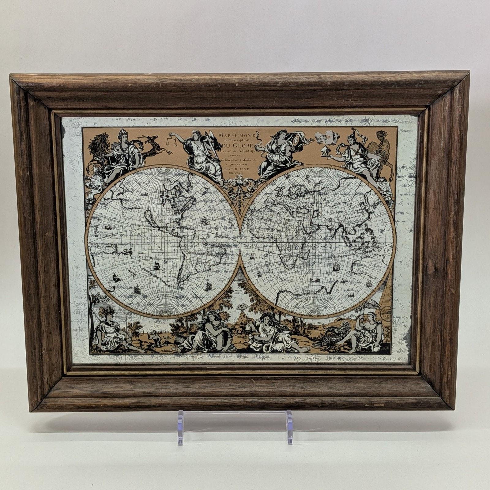 Mirror Old World Map - Etsy