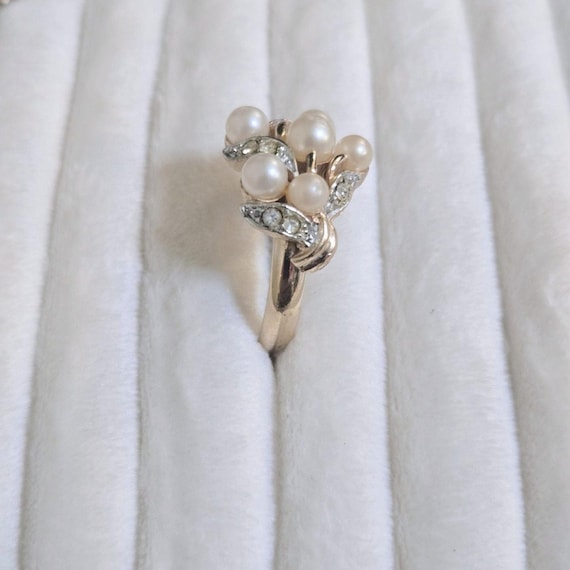 Avon Simulated Pearl Ring - image 2
