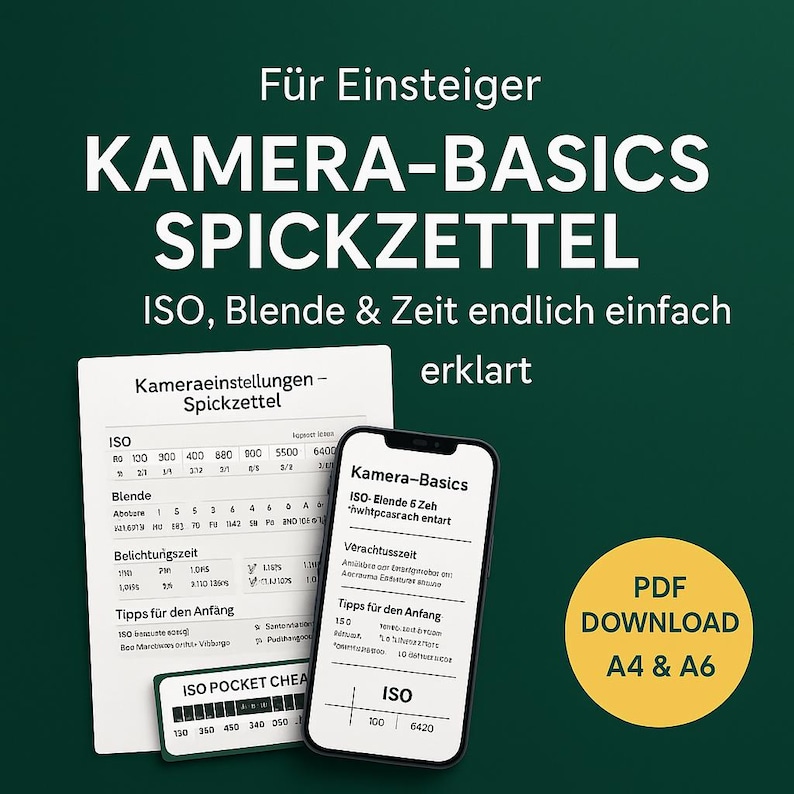 Camera Settings Cheat Sheet PDF | Camera Basics Cheat Pack for ...