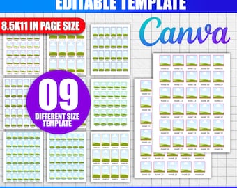 DIY Guess Who-Vorlage | Benutzerdefiniertes Spielbrett Canva bearbeitbar | Machen Sie Ihr eigenes druckbares Spiel Digital