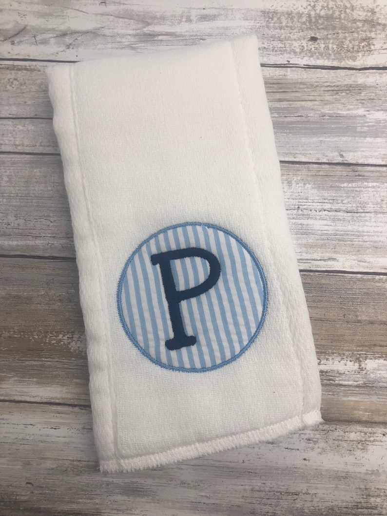 Personalized Burp Cloths Baby Boy Gift Set Monogrammed Burp Etsy