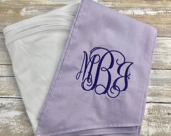 Monogrammed sash swaddle blanket personalized lavendar big bow sash personalized baby blanket