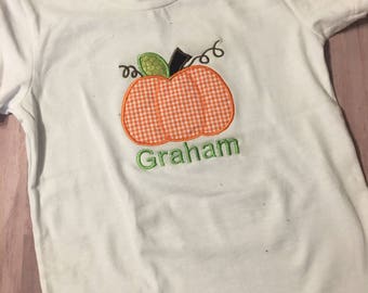 Fall pumpkin- personalized pumkin shirt