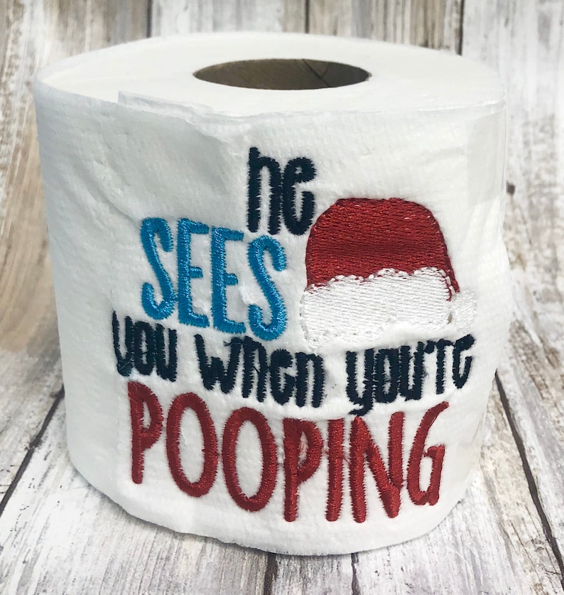 Funny Christmas Toilet Paper BUY4 Get 1 free Gag Gift Etsy