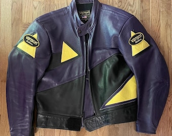 Very Rare!! Vanson Leather Clair De Lune Skeleton Bones Jacket