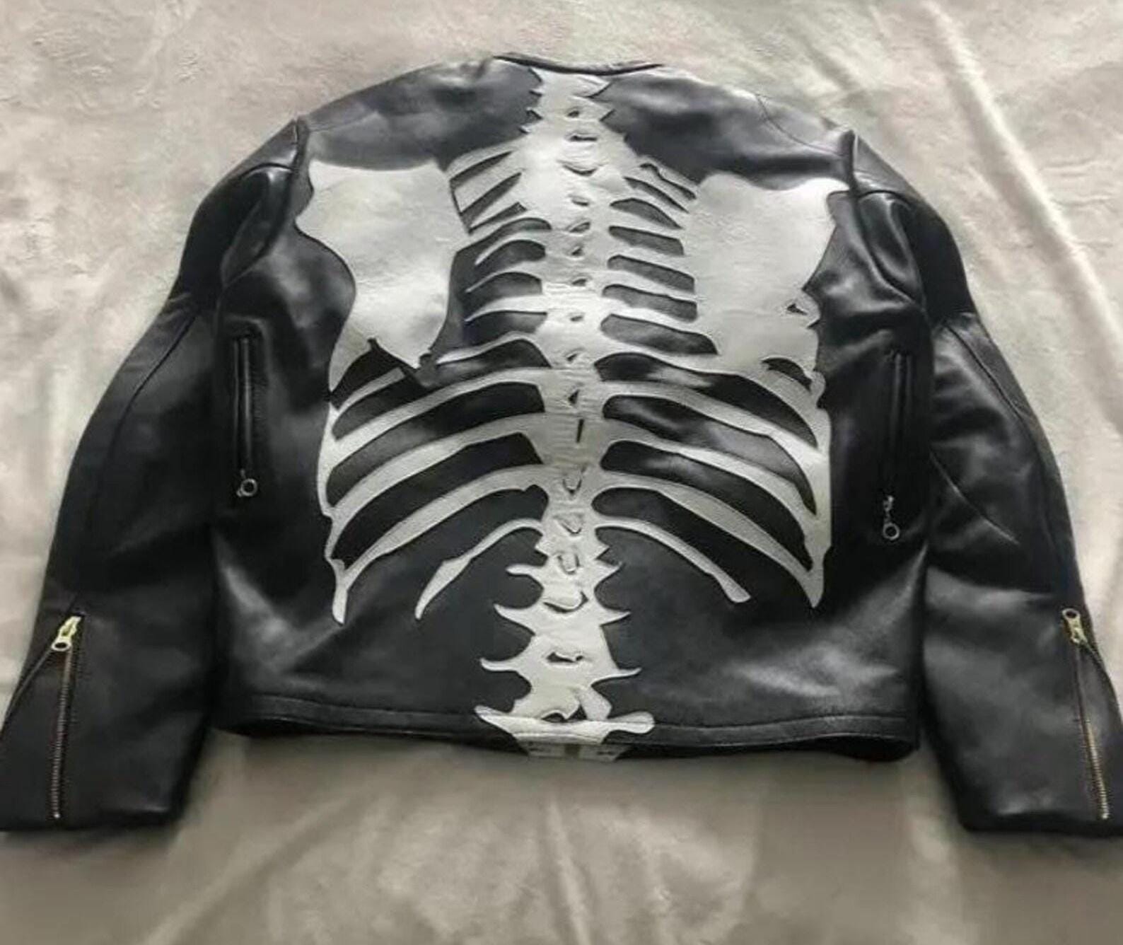 Vanson Leathers Bones Flat-track Jacket, Genuine Cowhide Leather