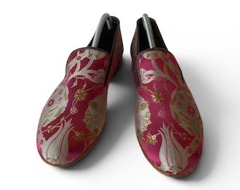 Mocasines, sandalias y pantuflas Kilim para hombre, hechos a mano | Zapatos de tela para hombre / EU 43 / UK 9