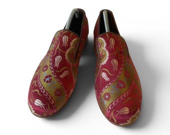 Mocasines, sandalias y pantuflas Kilim para hombre, hechos a mano | Zapatos de tela para hombre / EU 43 / UK 9