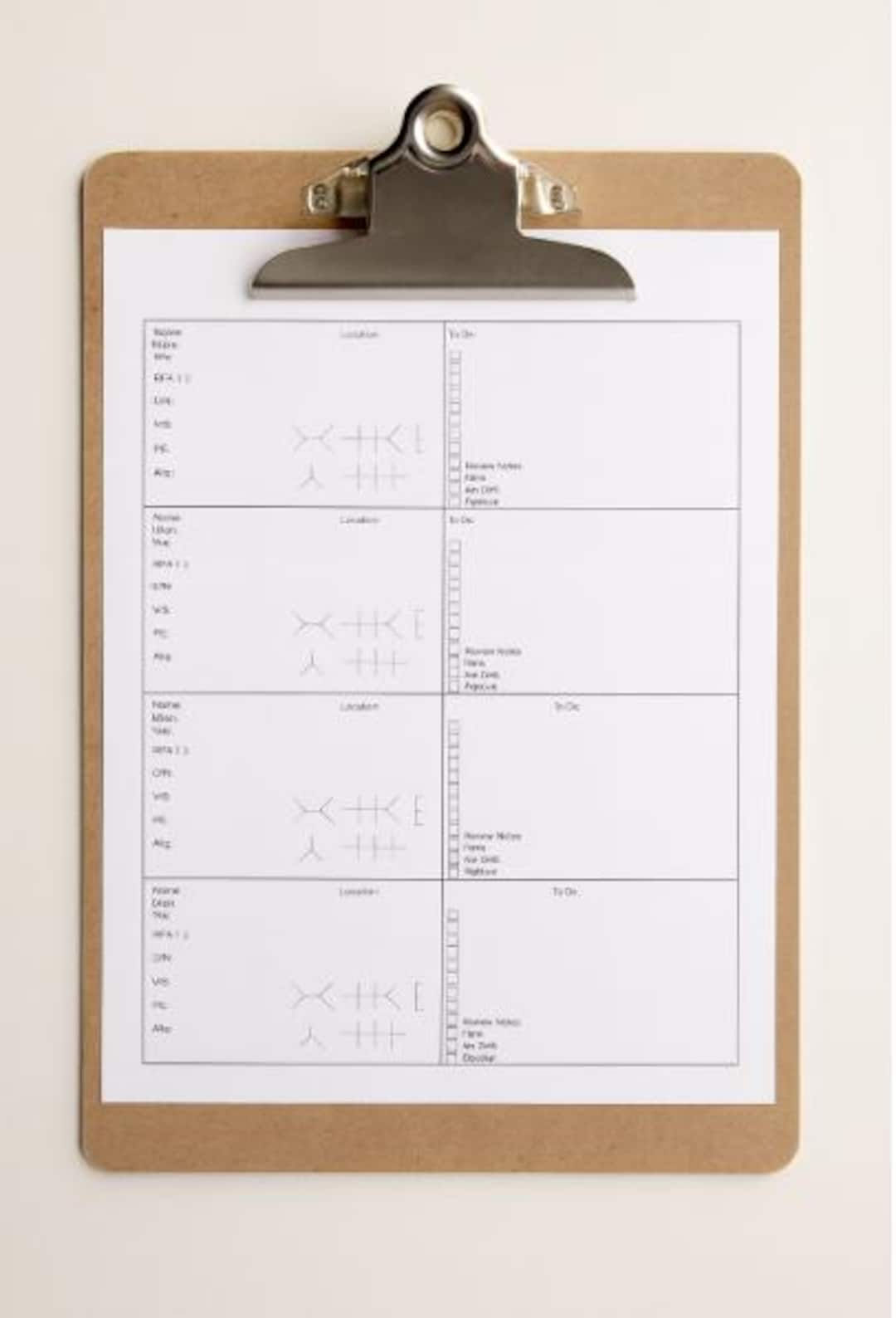 Rounding Template for Medical Students, Interns, and Residents - Etsy