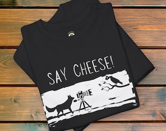 ¡Dime queso! V.1 - Camiseta unisex divertida de algodón grueso