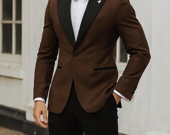 Vintage 1960s John Collier Dinner Jacket, Taffeta Lapels Double