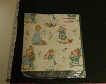 Vintage Red Farm Studios Happy Wraps 2 Sheets with Gift Card Wrapping Paper
