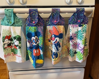 Toallas colgantes de cocina de Mickey y Minnie