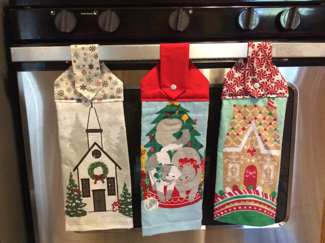 Christmas Hanging Towels Etsy