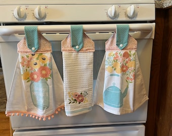 Mother's Day Hanging Kitchen Towels with Snaps