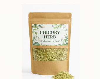 Erva de chicória / Cichorium Intybus Herba / Chá de ervas e artigos para artesanato / Ervas secas orgânicas