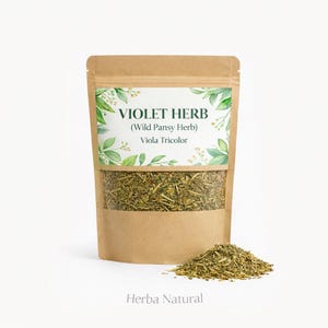 Violet Herb / Wild Pansy Herb / Viola Tricolor / Heartsease Herb / Dried Bulk Herb / Natural Herb / Herbal Tea / Pansy Herb