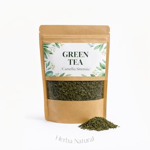 Tè verde / Camellia Sinensis / Tè verde biologico essiccato / Tisana / Tè verde sfuso