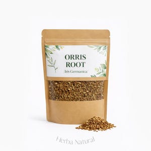 Korzeń irysa / Iris Germanica / Korzeń królowej Elżbiety / Organiczny suszony korzeń irysa