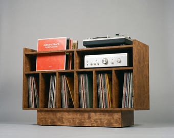 Stand for Record Player With Vinyl Storage - Groove No3