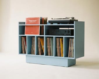 Record Player Stand with Vinyl Storage - Groove No.3