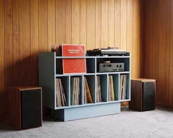 Record Player Stand with Vinyl Storage - Groove No.3