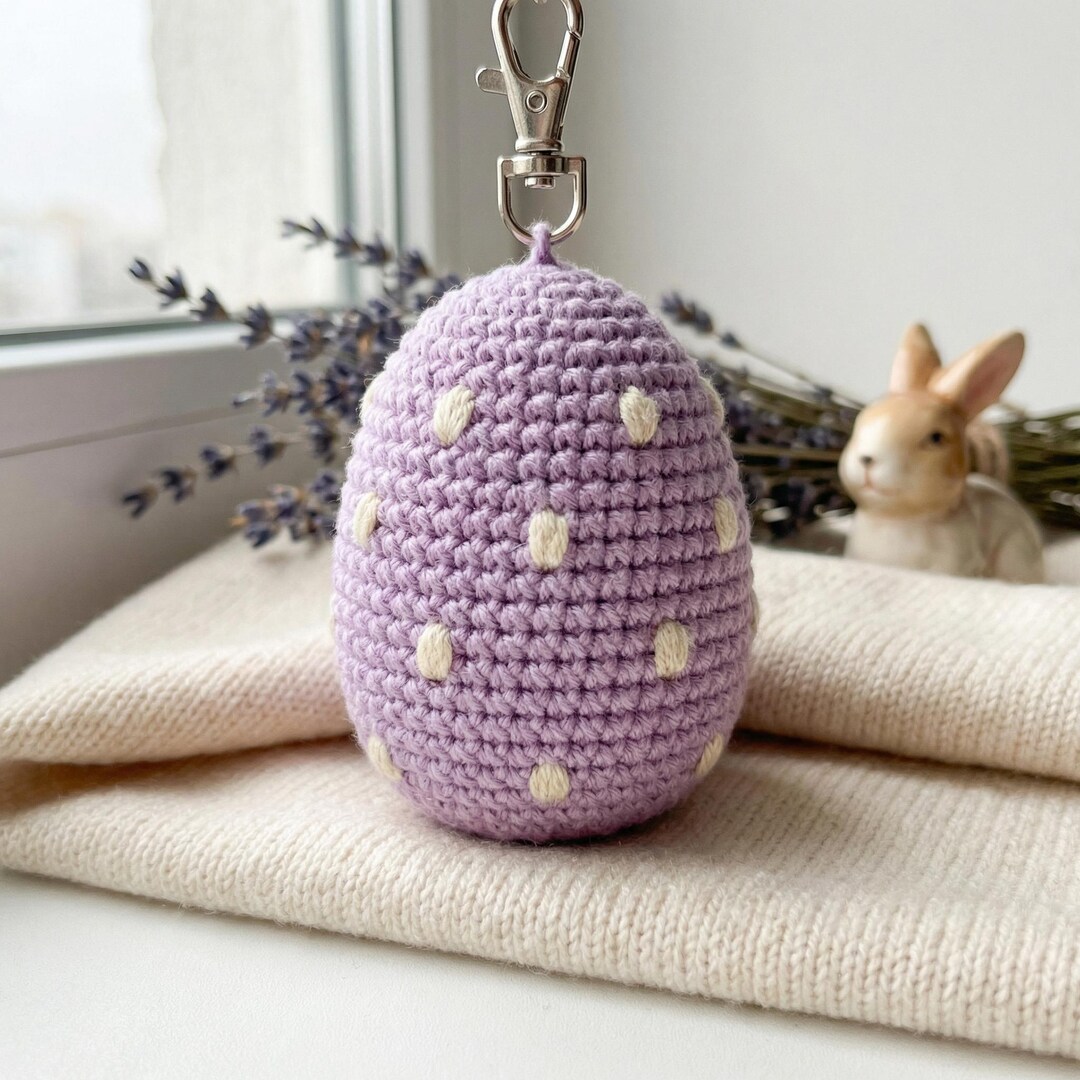 Handmade Polka Dot Easter Egg Amigurumi | Colorful Crochet Easter ...