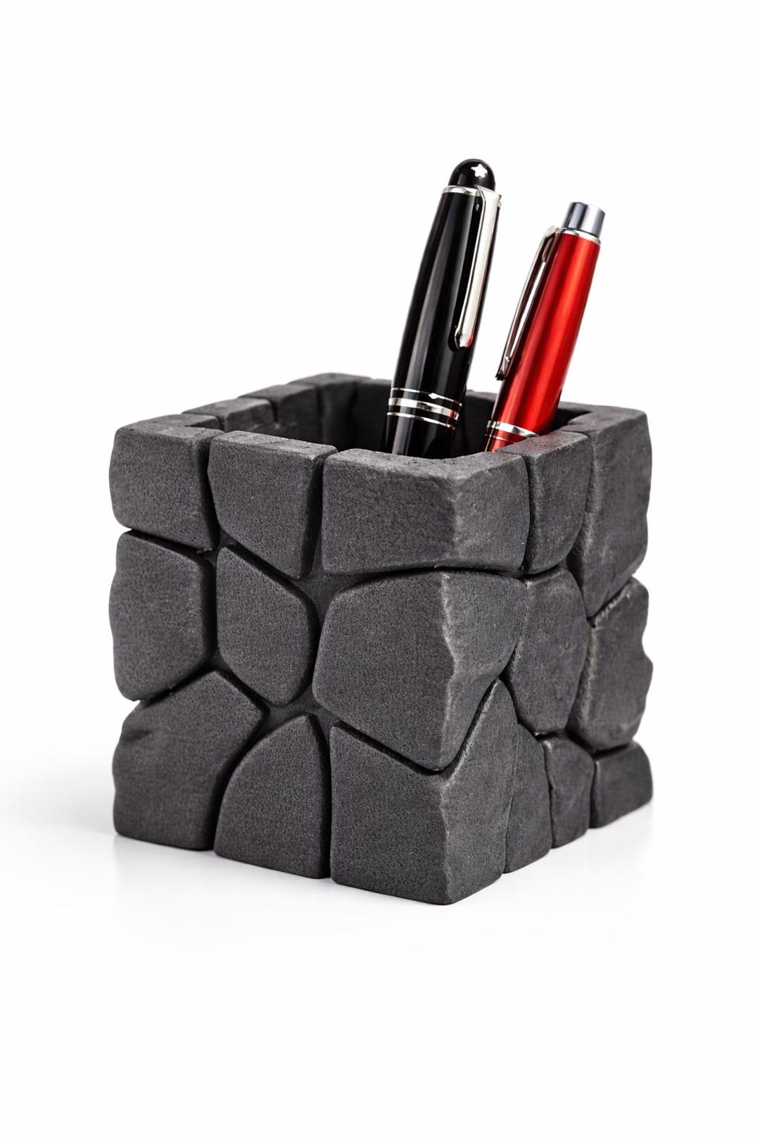 Lava Stone Cube - Pen Holder - Etsy
