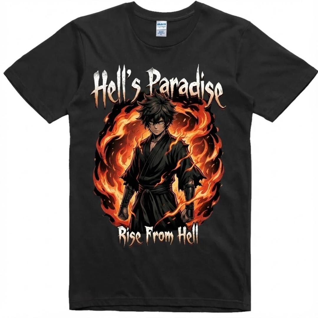 地獄楽アニメTシャツ | 画眉丸マンガストリートウェア - Etsy 日本