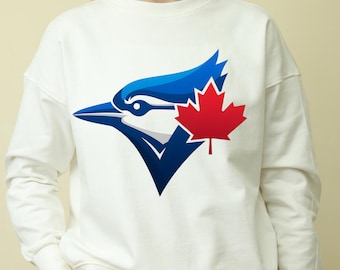 Canadian Pride Blue Jay PNG | Maple Leaf Bird Sublimation | Canada Day Digital Download