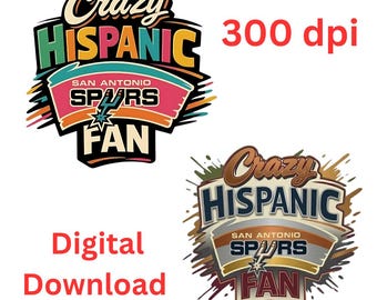 Retro Fiesta Spurs Fan PNG, San Antonio Basketball Graphic (Digital Download)