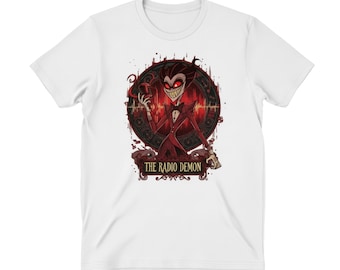 Alastor Radio Demon Hazbin Hotel Clipart, Gothic Anime Design (Digital Download)