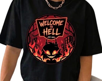 Hazbin Hotel SVG PNG, Welcome to Hell Clipart (Digital Download)