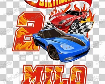 Racing Car PNG, SVG, Kids Birthday Shirt (Digital Download)
