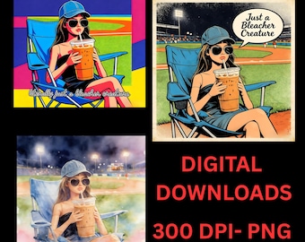 Funny Baseball Mom PNG | Bleacher Creature, Softball Mama Life (Digital Download)