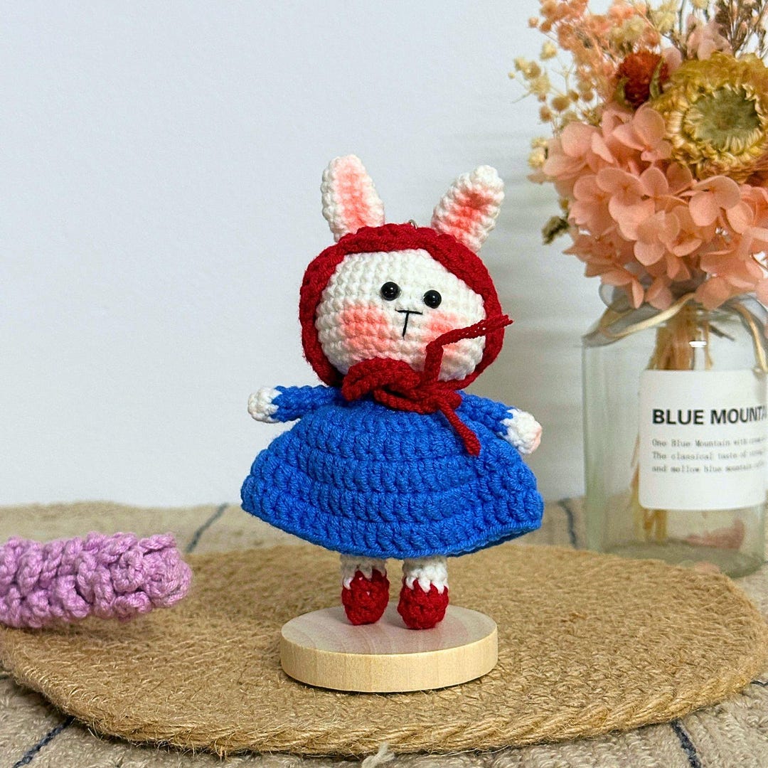 Little Red Rabbit Doll Crochet Pattern PDF | Amigurumi Storybook Bunny ...