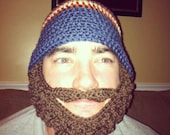 Crochet Adult Beard Hat
