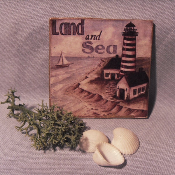 SALE - Framework old lighthouse - miniature 1:12 scale for dollhouses