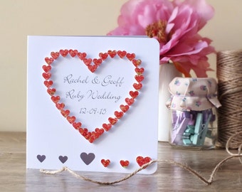 65 Personalised Mini Address labels Handmade etc Handmade card pink heart