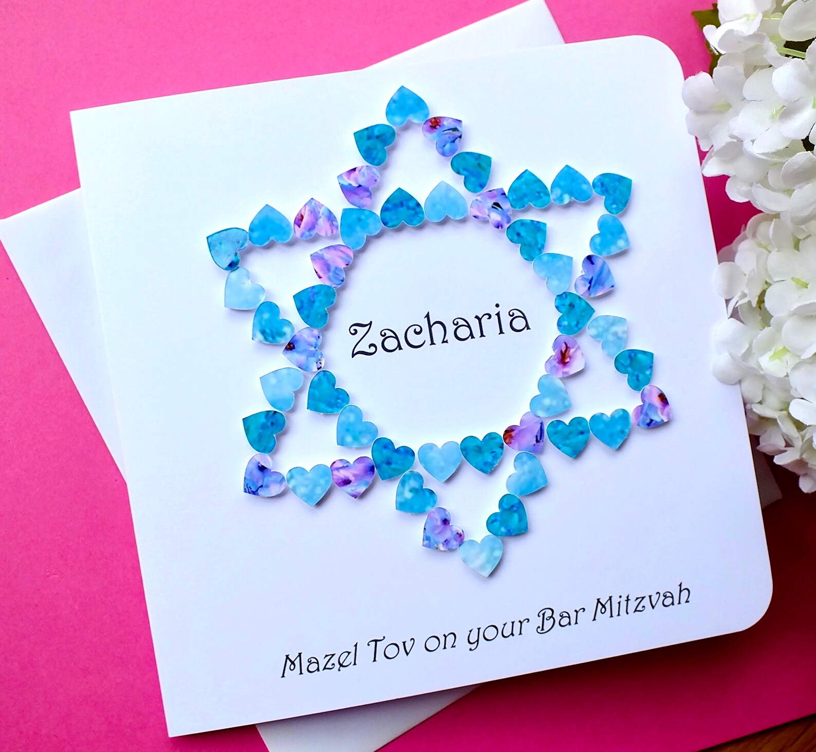 Bar Mitzvah Card Personalised Mazel Tov on your Bar Mitzvah Etsy