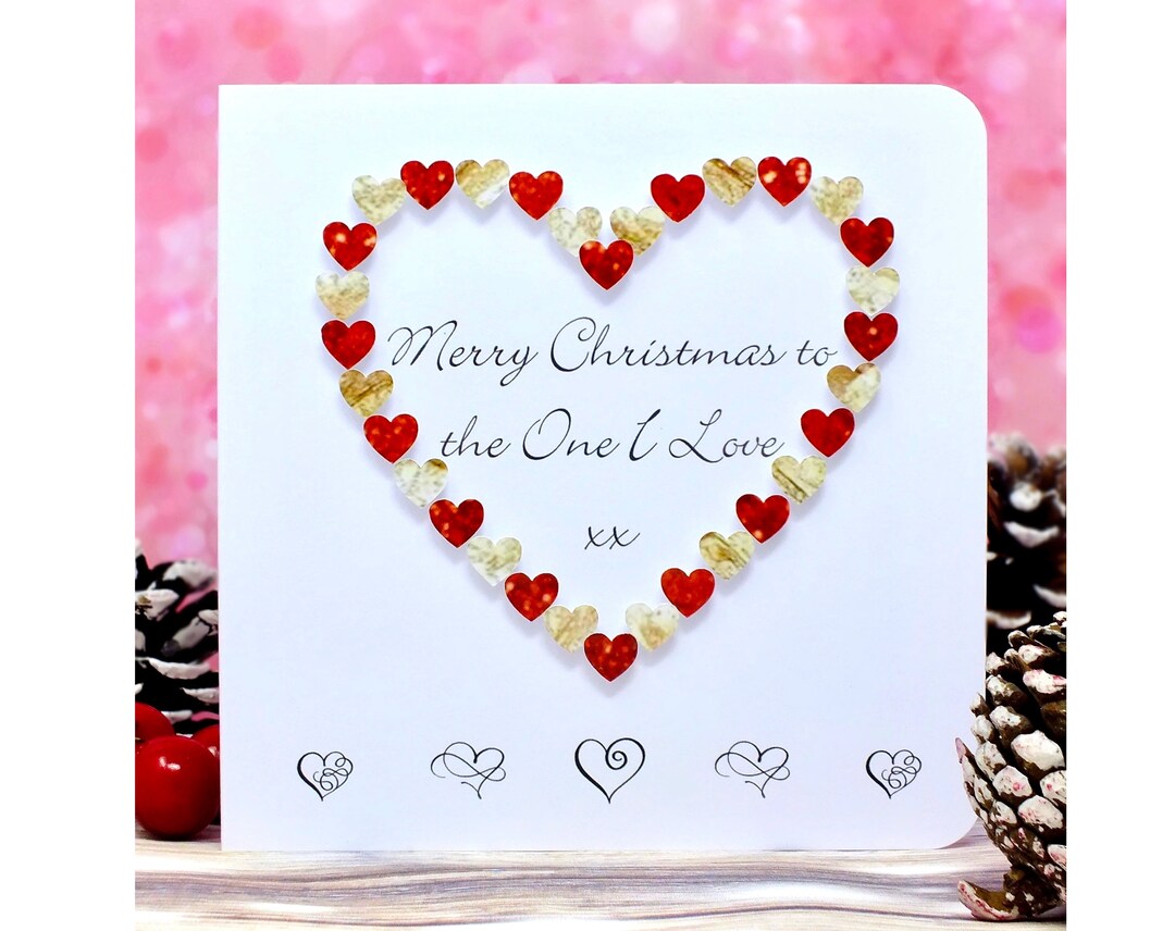 Art Deco Christmas Card: Glitter Dance Couple, Handmade Festive