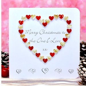 Merry Christmas to the One I Love - Perfect Christmas Card for Wife, Husband, Girlfriend or Boyfriend! One I Love Xmas Card, Personalised