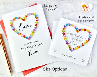 Cartes D'anniversaire Amusantes Pour Nièce – Make Me Smile – Carte D'anniversaire Pour Nièce De La Part De Tante Oncle, Cadeau D'anniversaire Pour Nièce, 14 X 14 Cm, Cadeau Pour Nièce