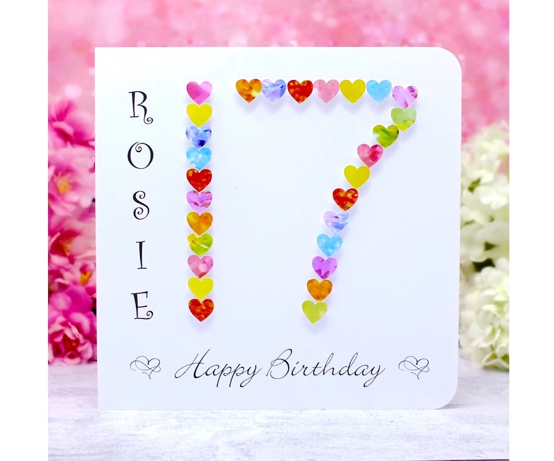Maison Personnalise The Carte D Anniversaire Fille Niece Sœur Tante Etc Cartes De Voeux Papeterie Fetes Occasions Speciales